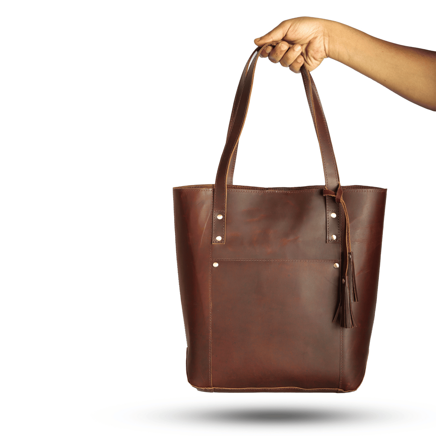 Shopper Tote Bag	Sepia Wine