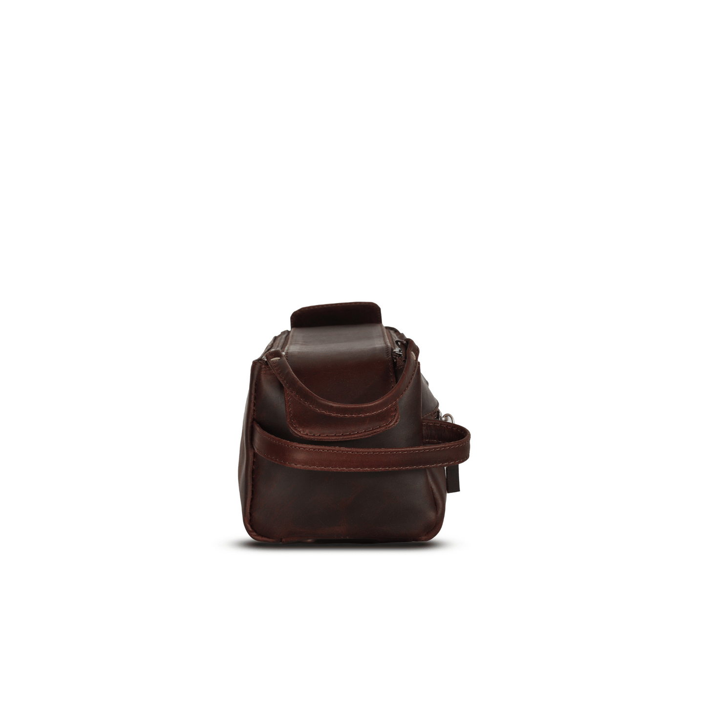 Travel Mate Genuine Leather Tolietry Bag Muddy Brown