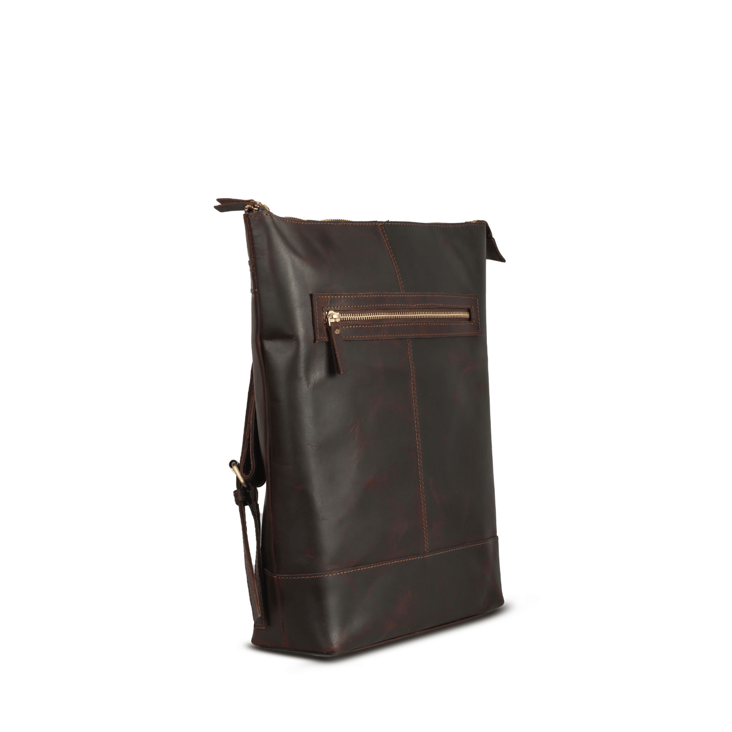 Techtrek Genuine Leather Bagpack Muddy Brown