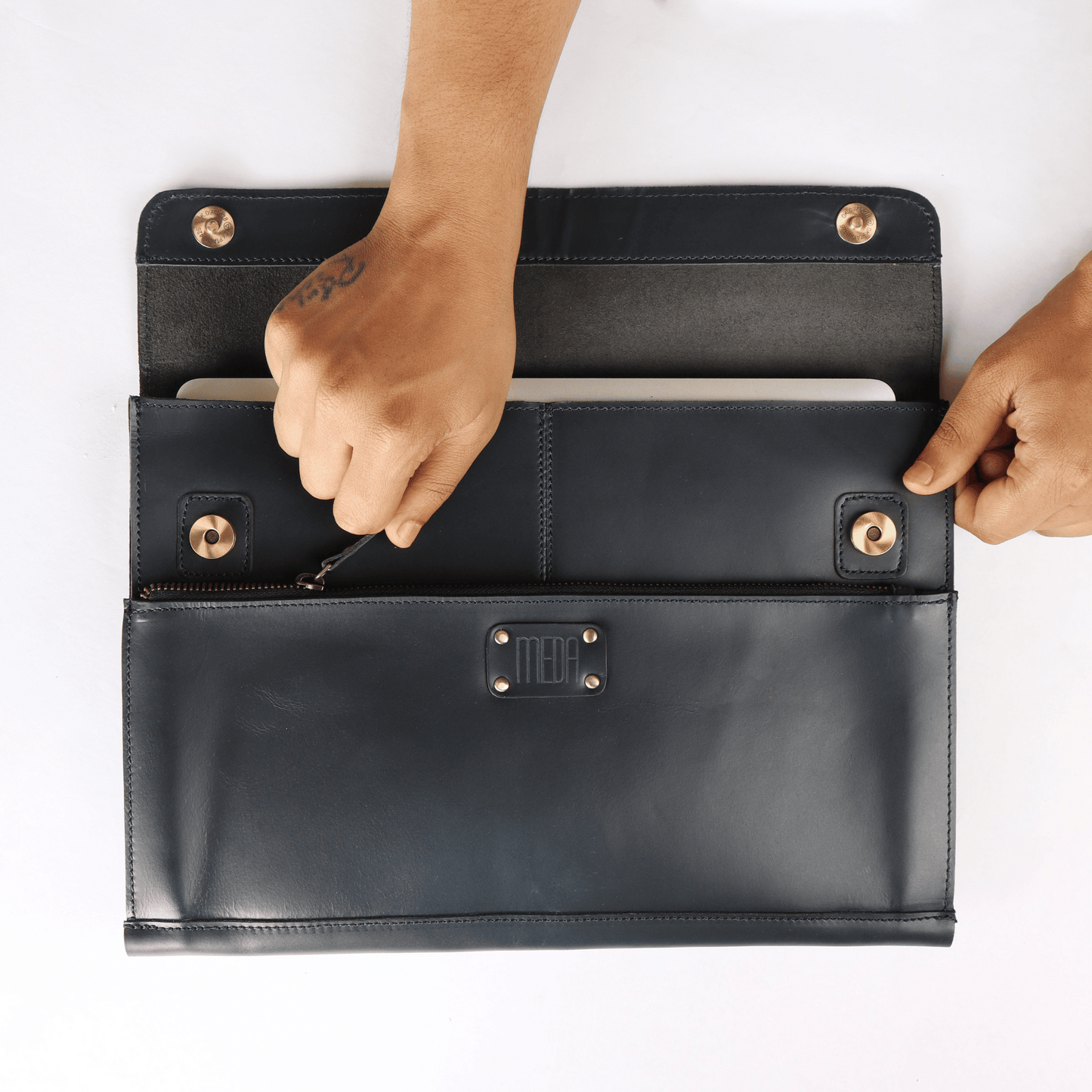 Compact Macbook Sleeve Midnight Blue