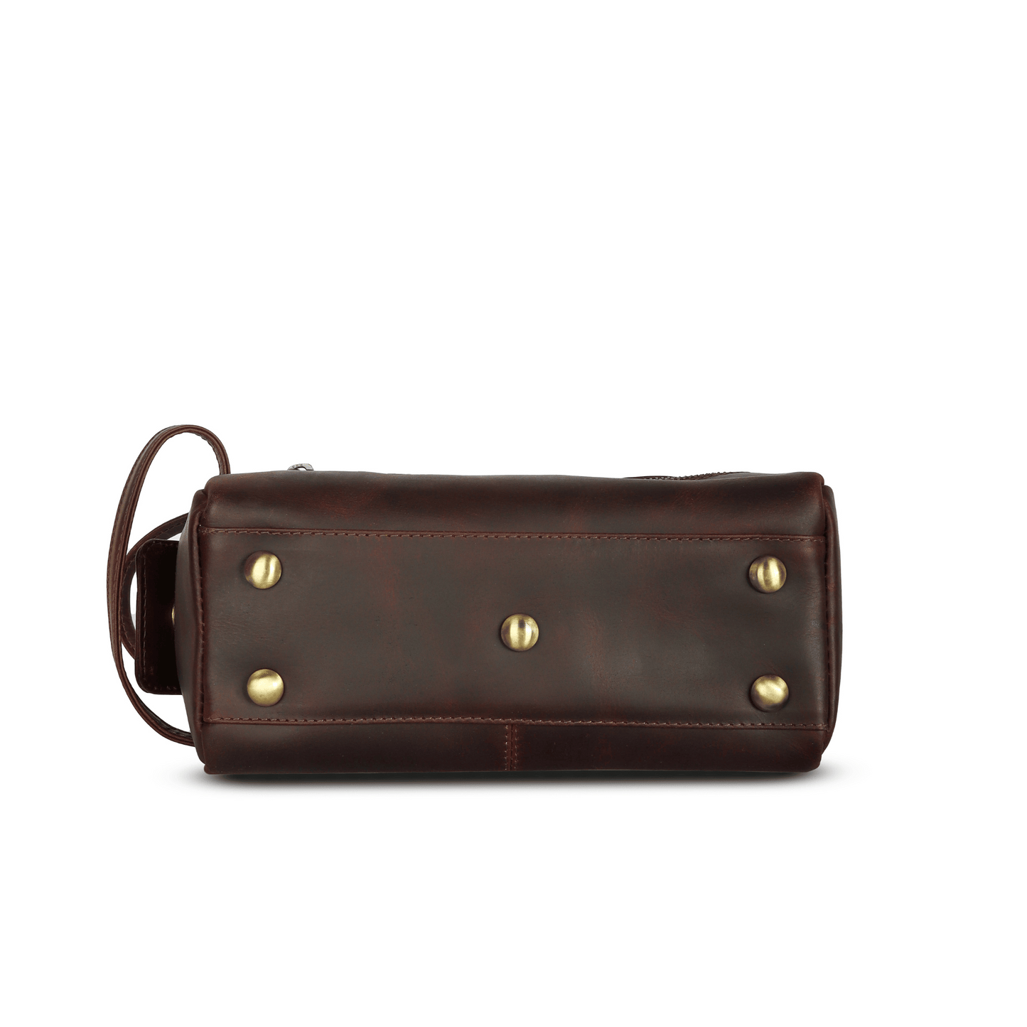 Travel Mate Genuine Leather Tolietry Bag Muddy Brown