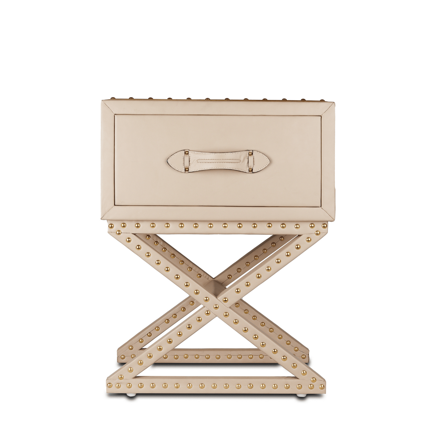 Leather Side Table