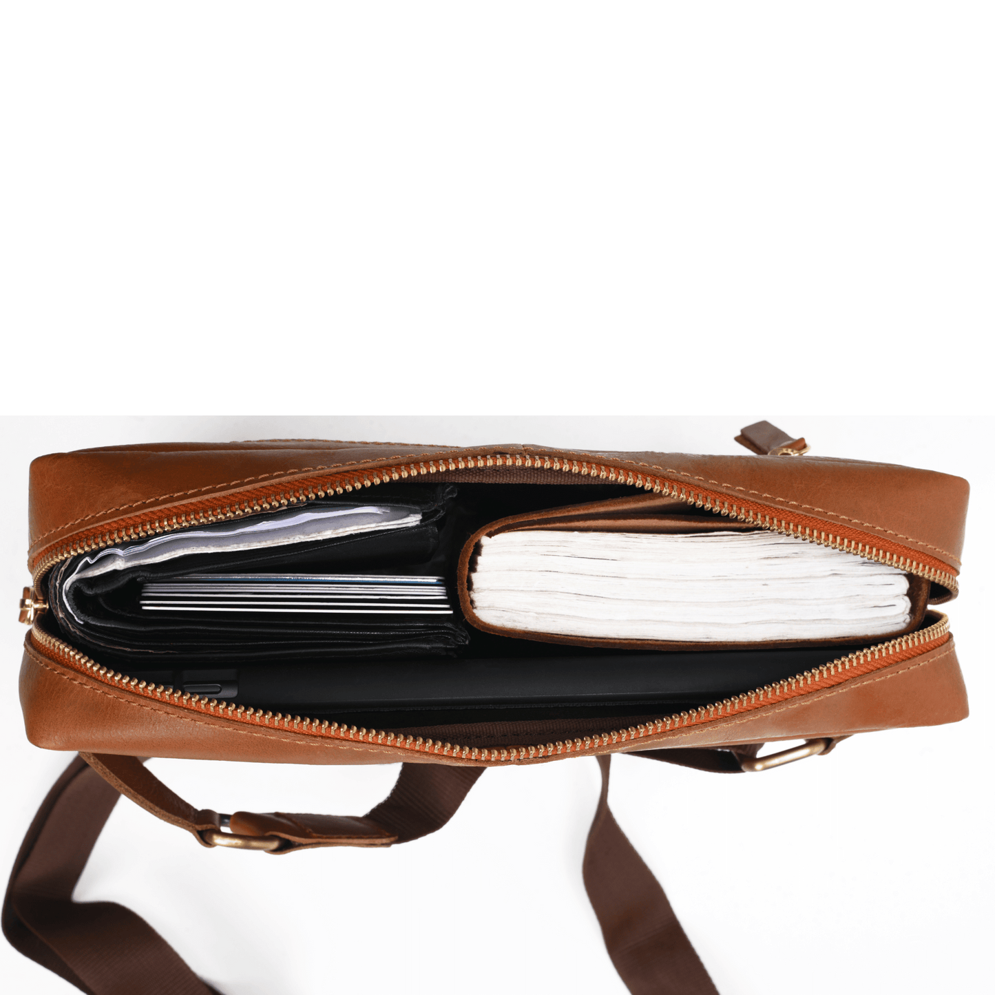 Get set rider Genuine Leather Chest Bag Tan Touch