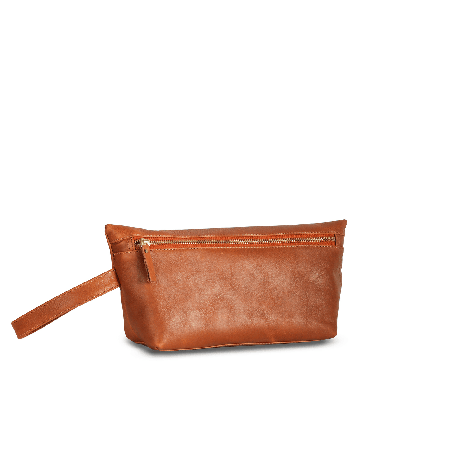 Carry Adventure Genuine Leather Makeup Pouch Tan Touch