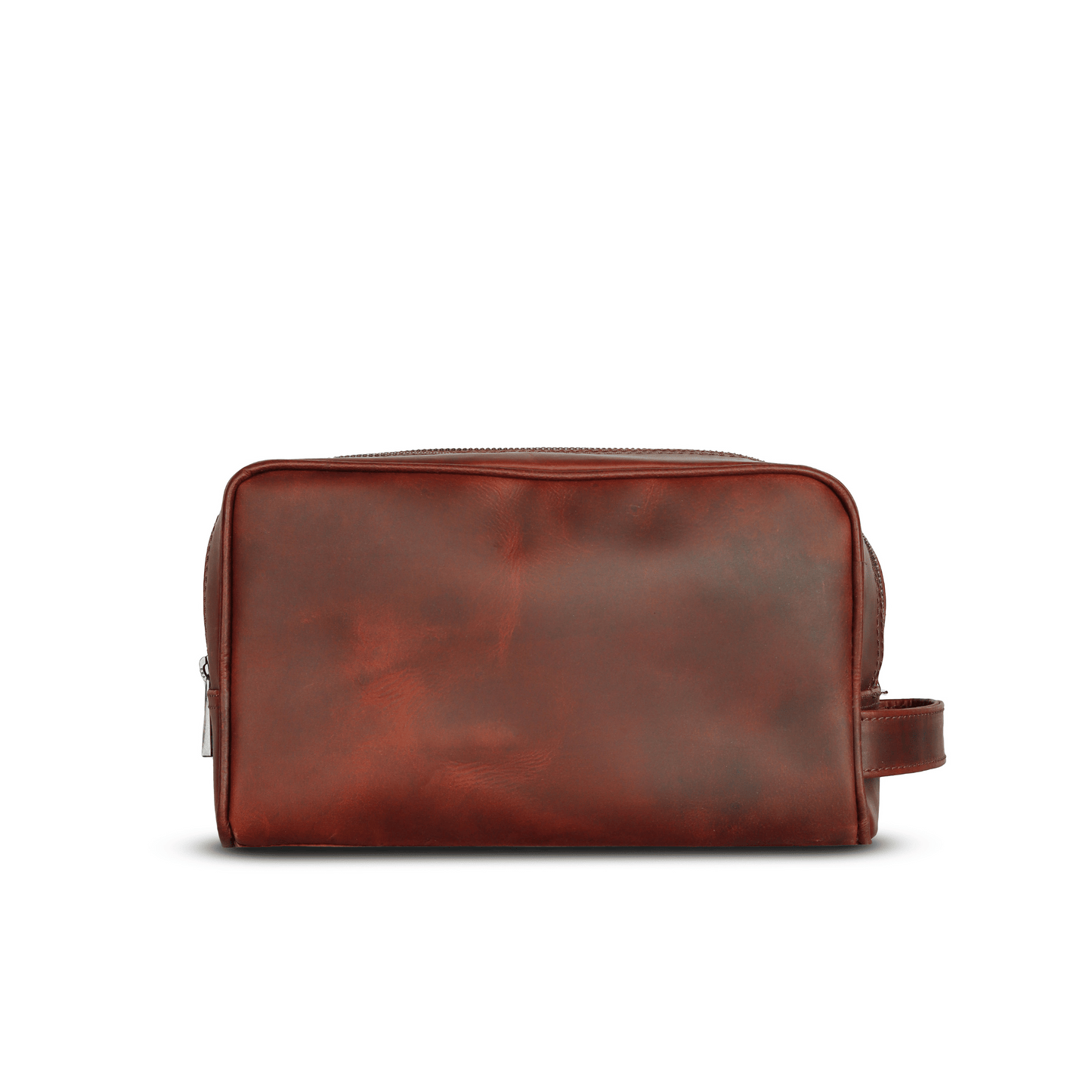 Travel Refresh Genuine Leather Tolietry Bag Sepia Wine