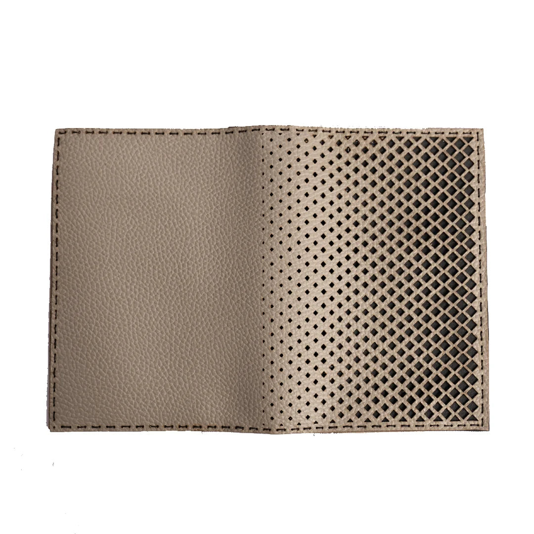 Hand Made And Upcycled Designer Wallets - Polka Grey