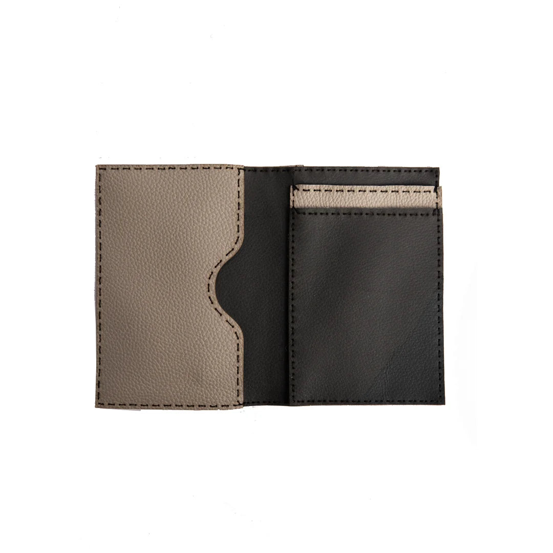 Hand Made And Upcycled Designer Wallets - Polka Grey