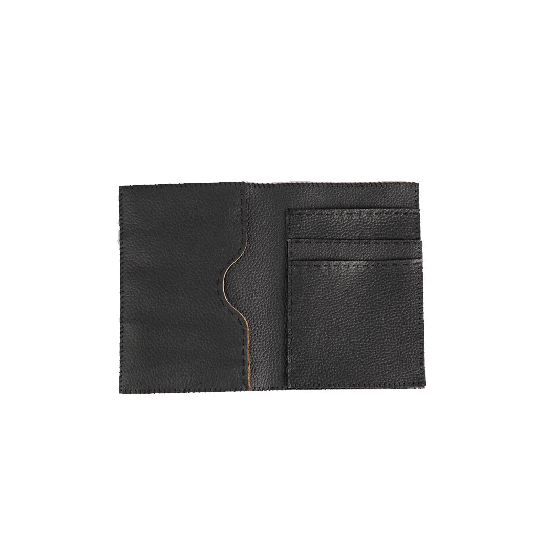 Hand Made And Upcycled Designer Wallets - Geometry art (Black)