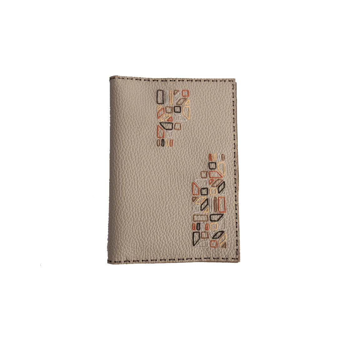 Hand Made And Upcycled Designer Wallets - Geometry art (Black)