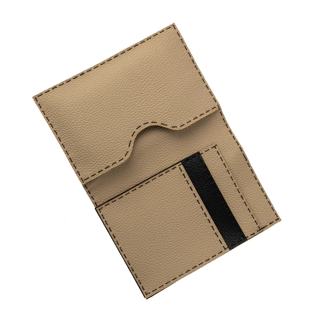 Hand Made And Upcycled Designer Wallets - Mandala (Beige)