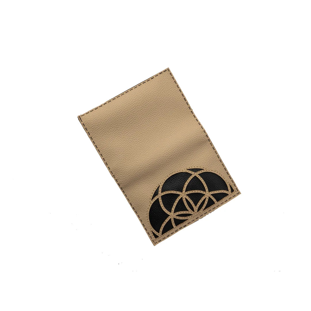 Hand Made And Upcycled Designer Wallets - Mandala (Beige)