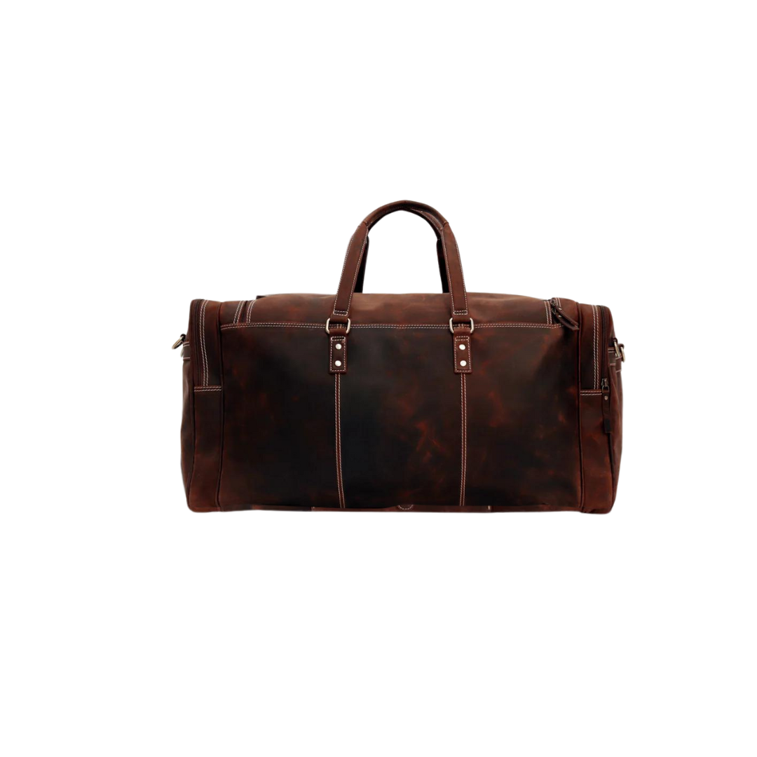 Rustic Trail Genuine Leather Duffle Bag