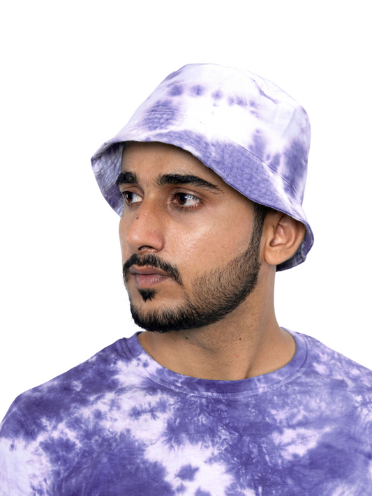 Blue Tie & Dye Bucket Hats - Men