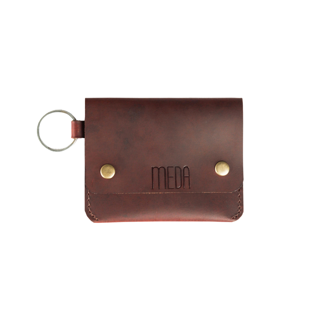 Grip Clip Card & Key Holder Sepia Wine