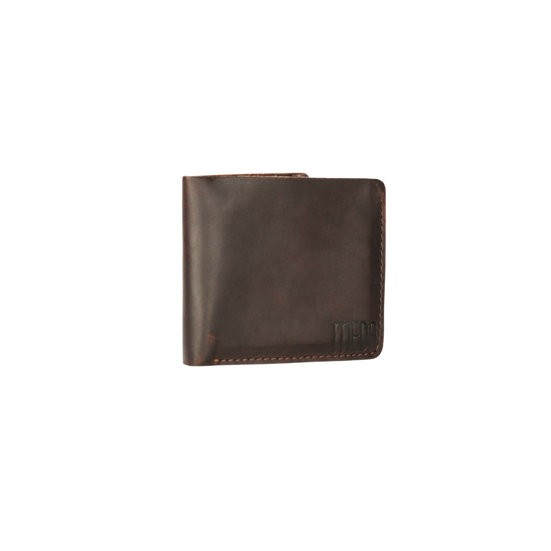 Mini Glam Leather Wallet Ebony Black