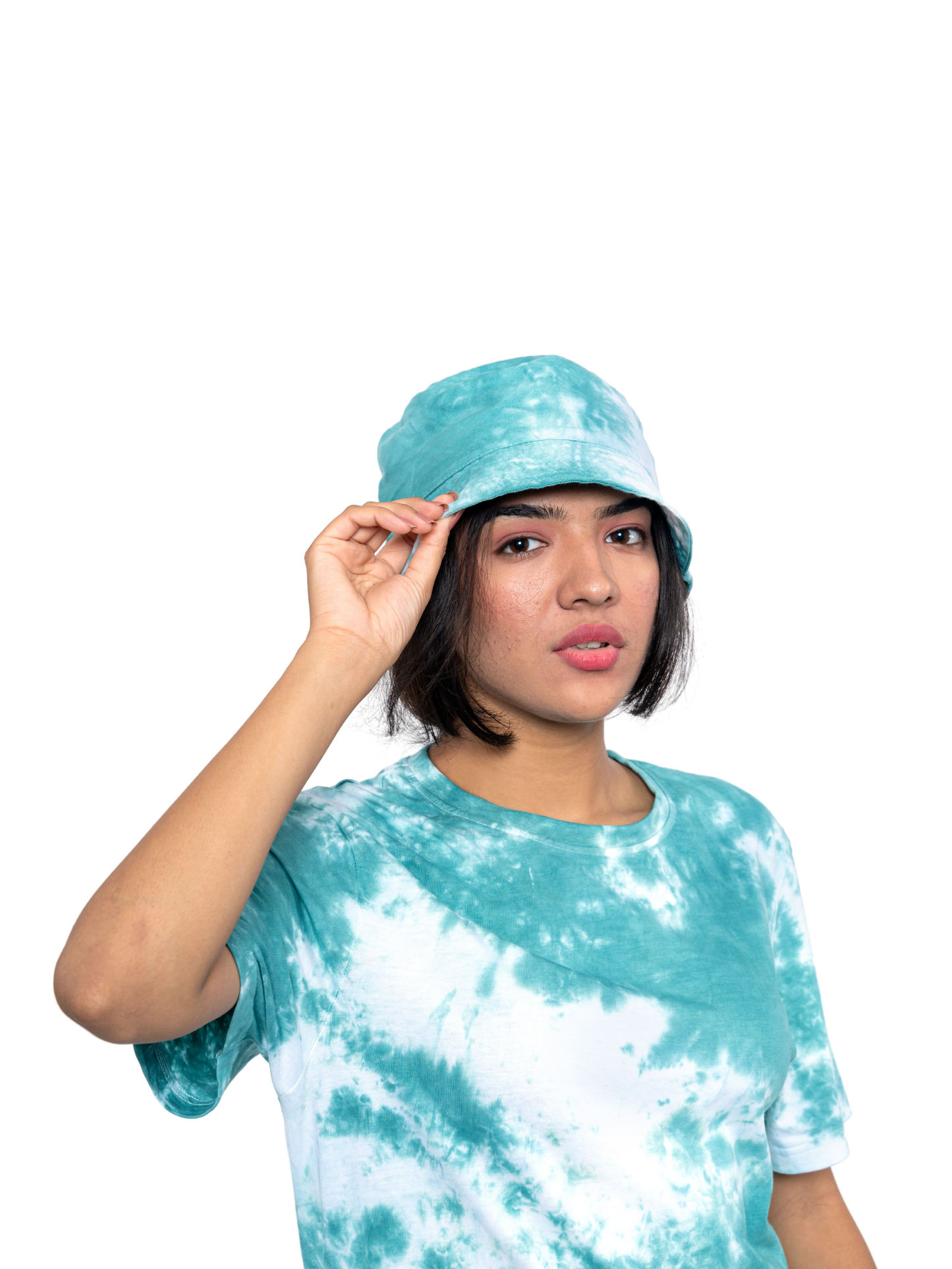 Blue Tie & Dye Bucket Hats - Women