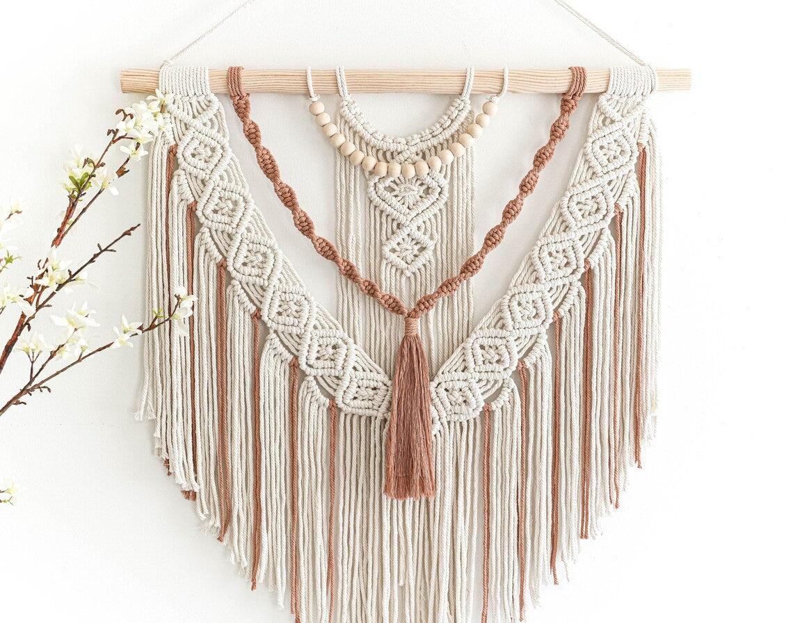 Tranquil Textile Tapestries - Woven Wall Hanging