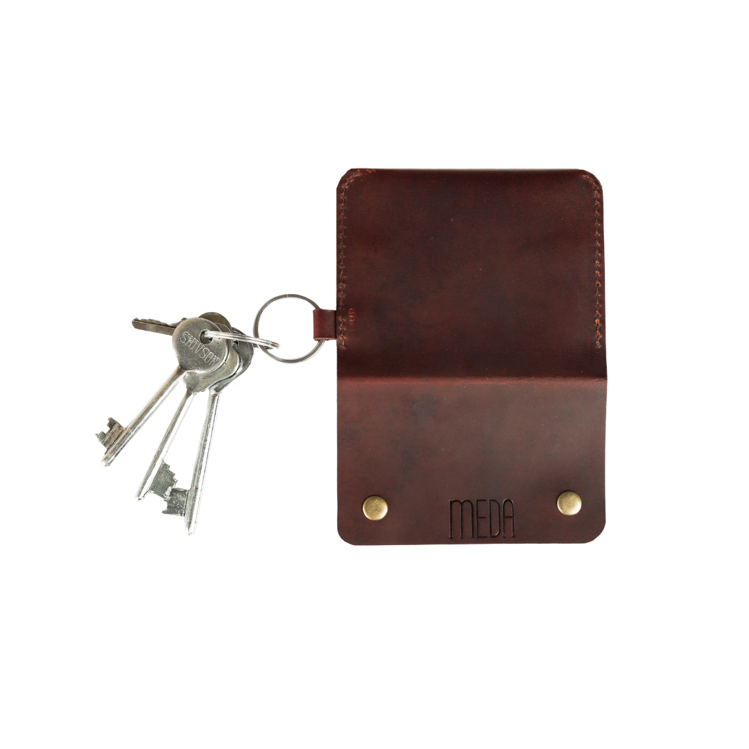 Grip Clip Card & Key Holder Sepia Wine