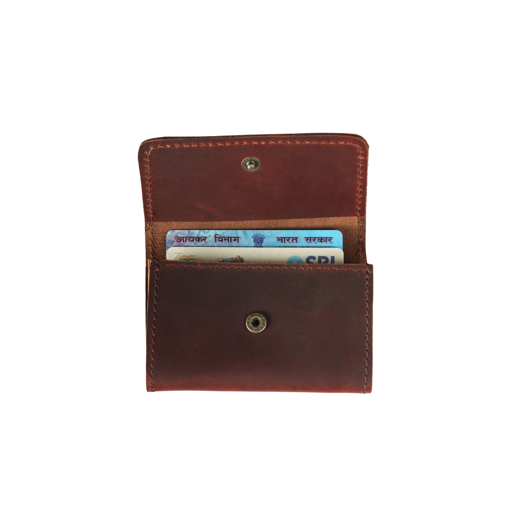 Miniguard Card Coin Pouch Sepia Wine