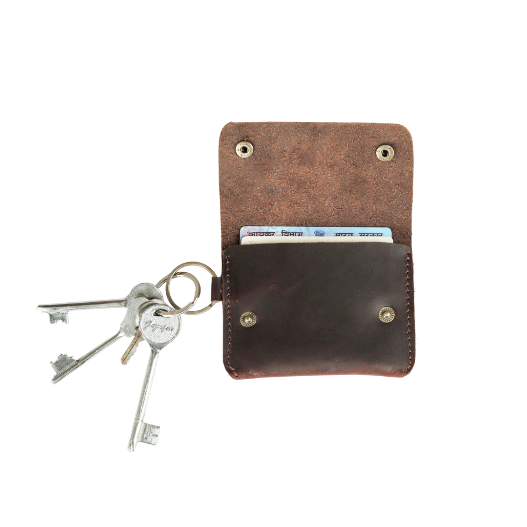 Grip Clip Card & Key Holder Muddy Brown