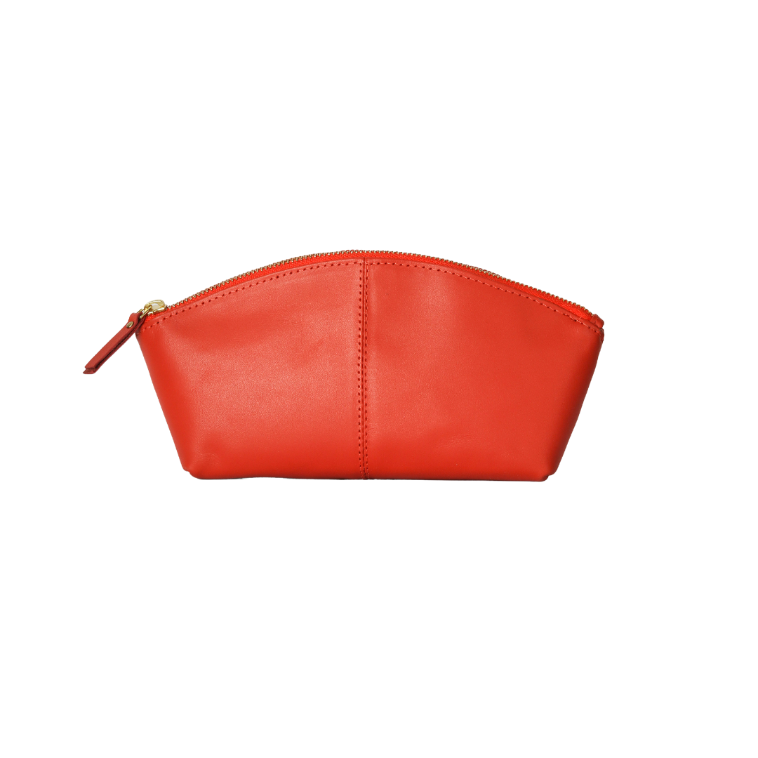 Roamready Genuine Leather Makeup Pouch Midnight Blue